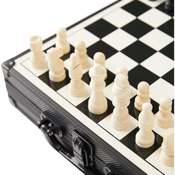 Juego de Mesa 4 en 1 KakapopoTCG: Ajedrez, Ludo, Backgammon, Serpientes y Escaleras