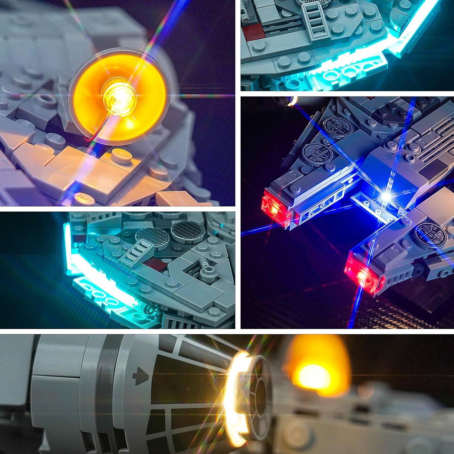 Kit de Iluminación LED Brickshining para Lego Millennium Falcon 75375