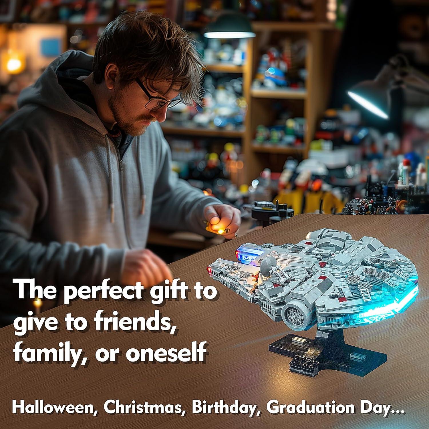 Kit de Iluminación LED Brickshining para Lego Millennium Falcon 75375