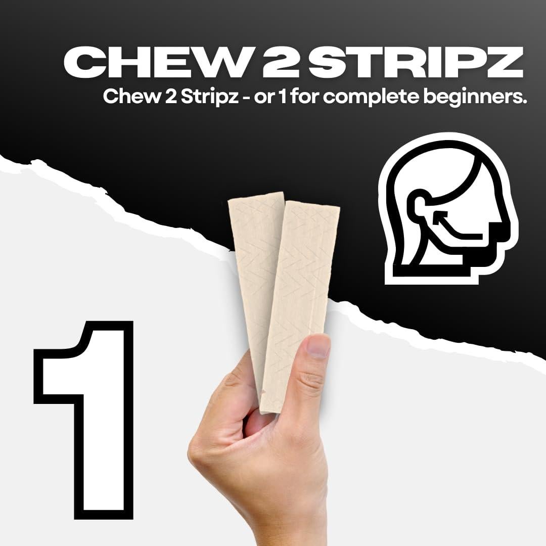 Chicle ROCKJAW Tuff Stripz Sin Azúcar | 10 Paquetes