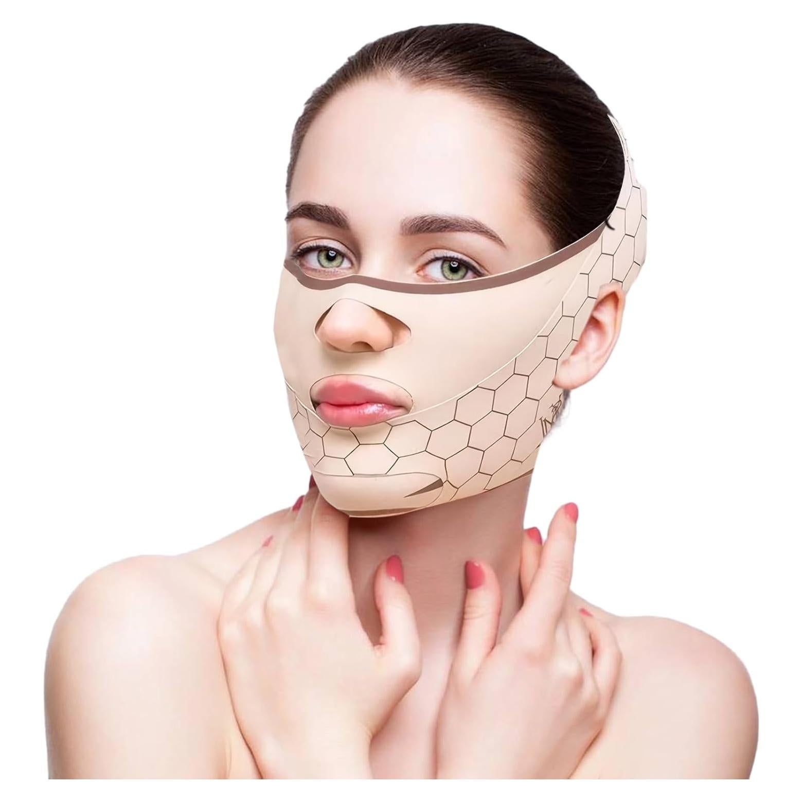 Mascarilla Reutilizable ROBOHOOK para Levantar la Papada y Mandíbula