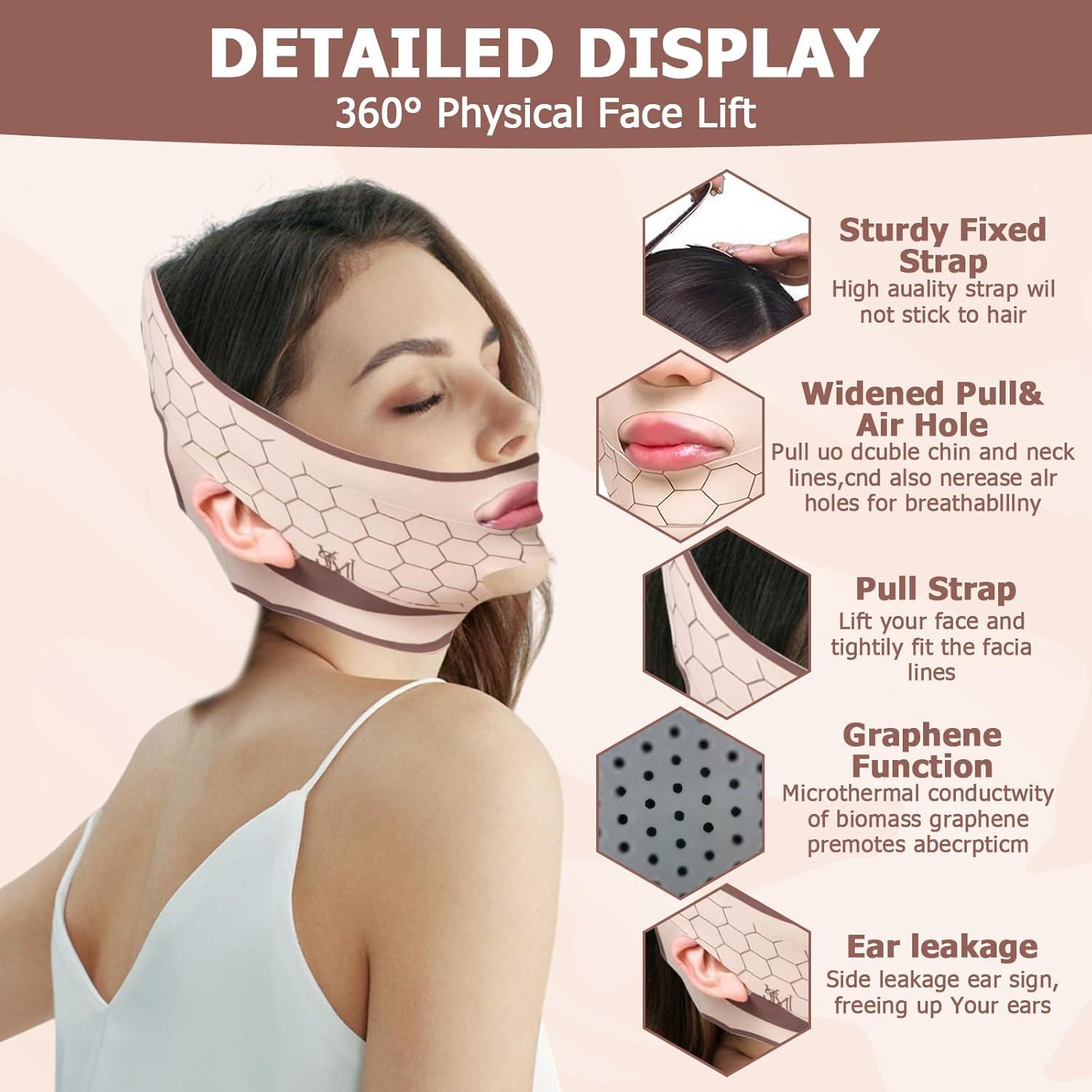 Mascarilla Reutilizable ROBOHOOK para Levantar la Papada y Mandíbula