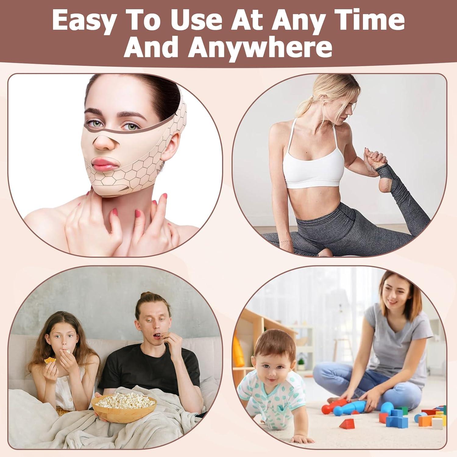 Mascarilla Reutilizable ROBOHOOK para Levantar la Papada y Mandíbula