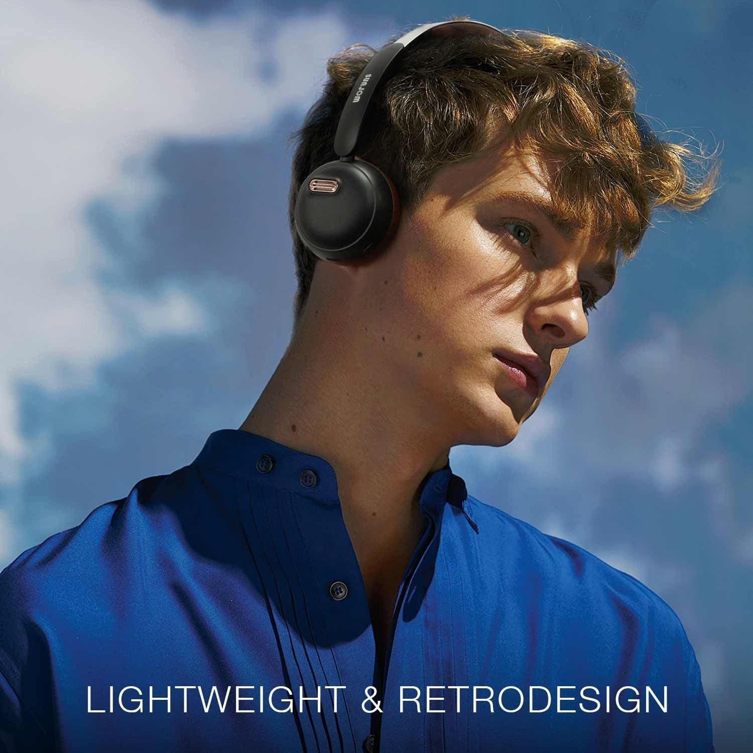 Auriculares Bluetooth Sirius 70H Retro ANC 70h Negro