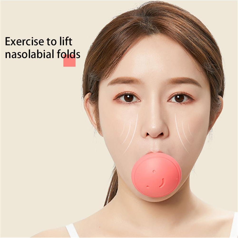 1 Pack Face Exerciser, Facial Yoga for Skin Tighten Firm, Jaw Exerciser, Double Chin Breathing Exercise Device Jaw Face Slimmer for Women and Men, Face Neck Toning Exerciser, Helps Reduce Stress