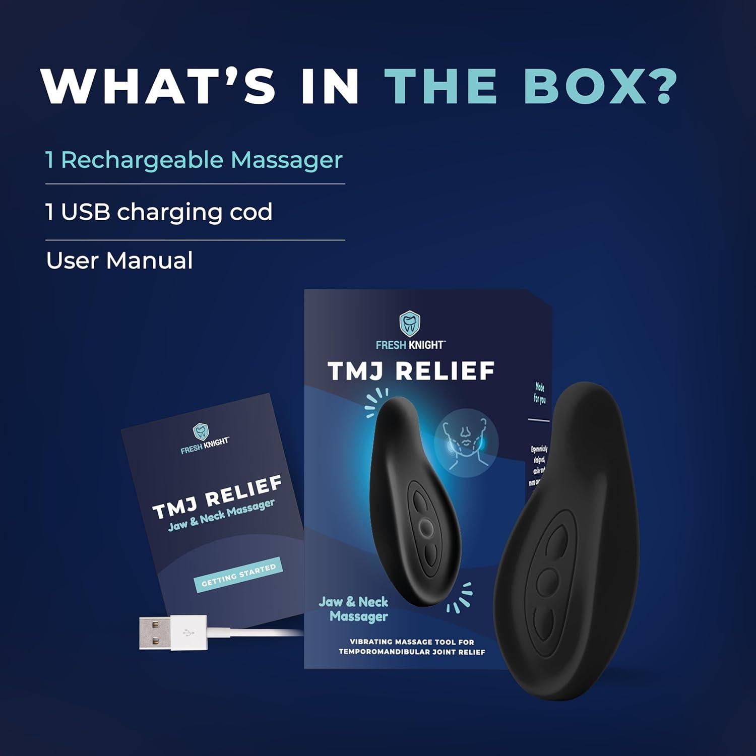 Masajeador TMJ Fresh Knight - Alivio Ergonómico y Compacto