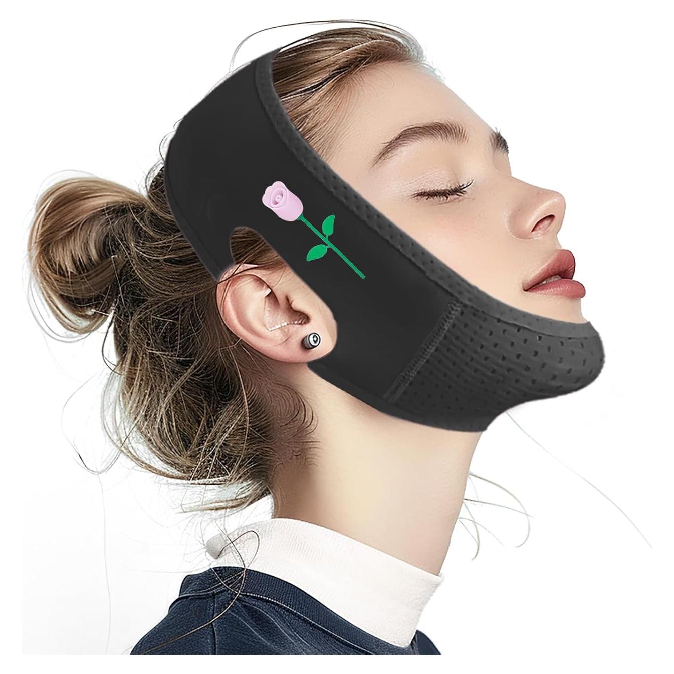 Correa Facial Reutilizable Yuibthr para Barbilla - Negro