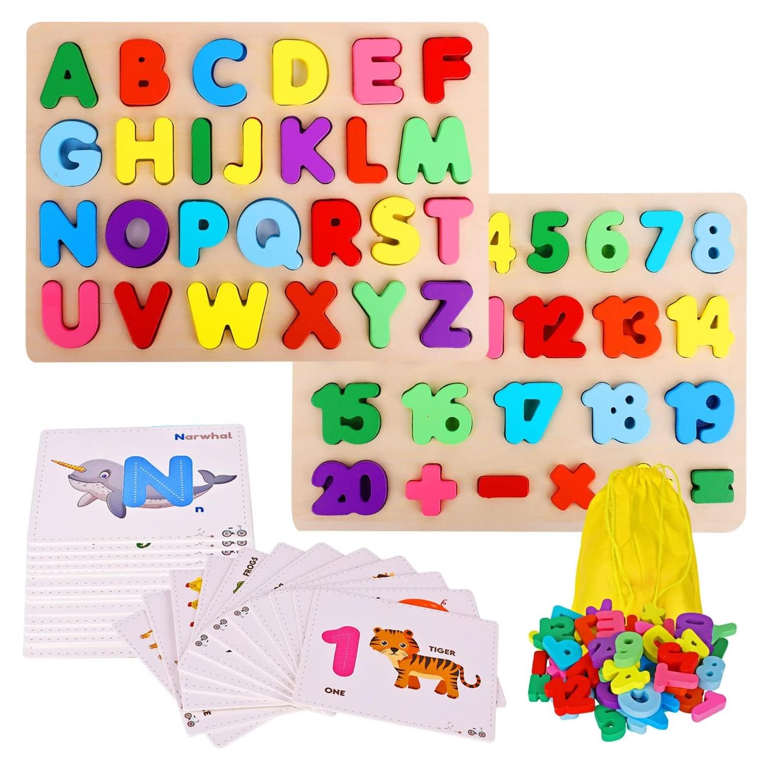 Conjunto Educativo de Rompecabezas y Tarjetas Asher & Olivia