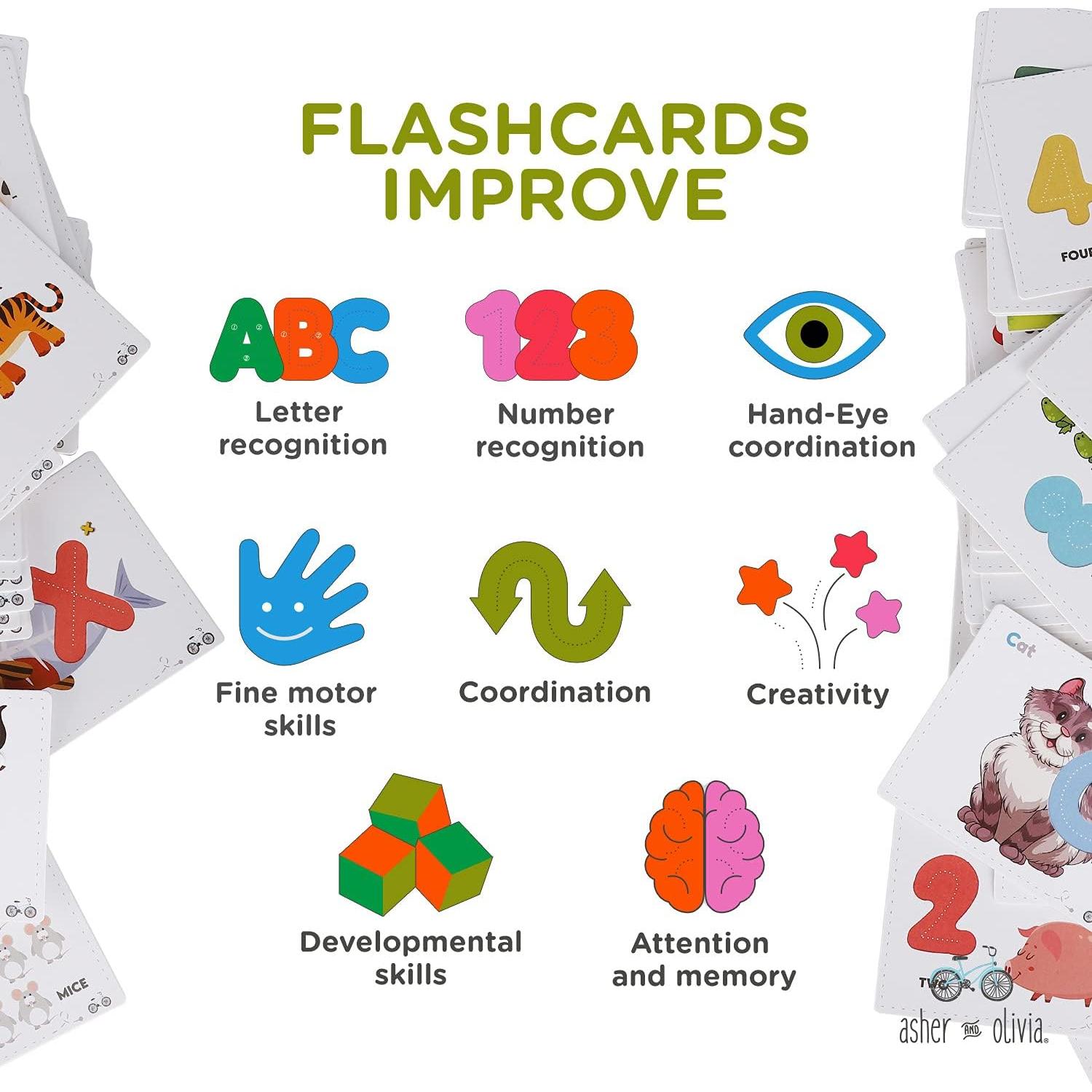 Conjunto Educativo de Rompecabezas y Tarjetas Asher & Olivia