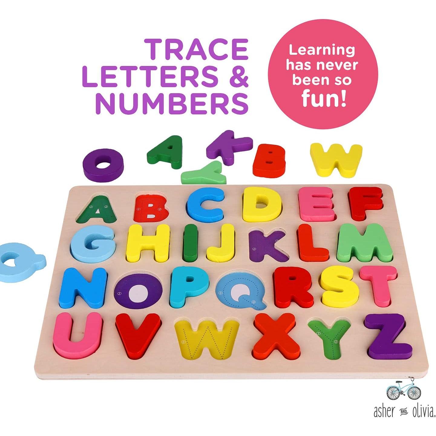 Conjunto Educativo de Rompecabezas y Tarjetas Asher & Olivia