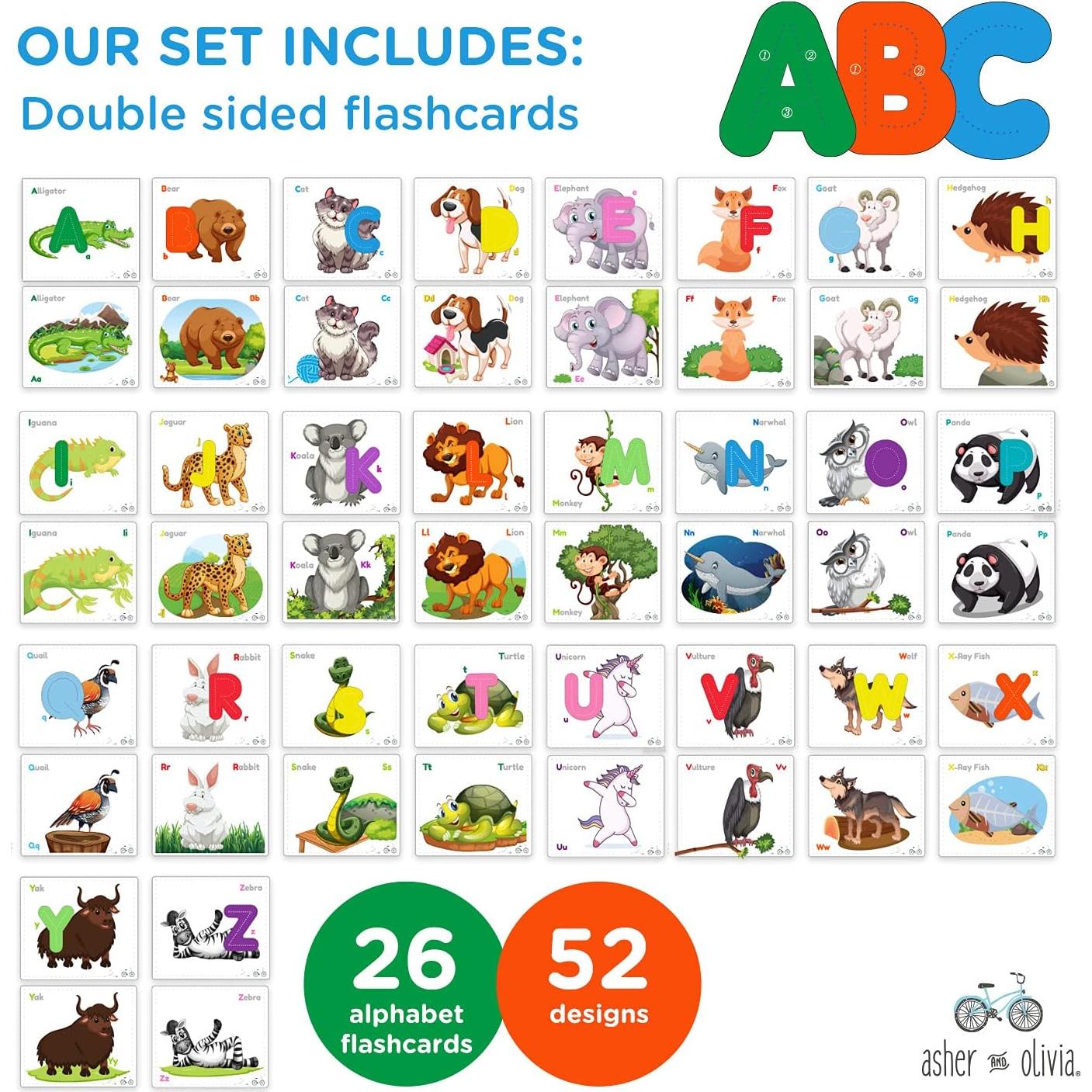 Conjunto Educativo de Rompecabezas y Tarjetas Asher & Olivia