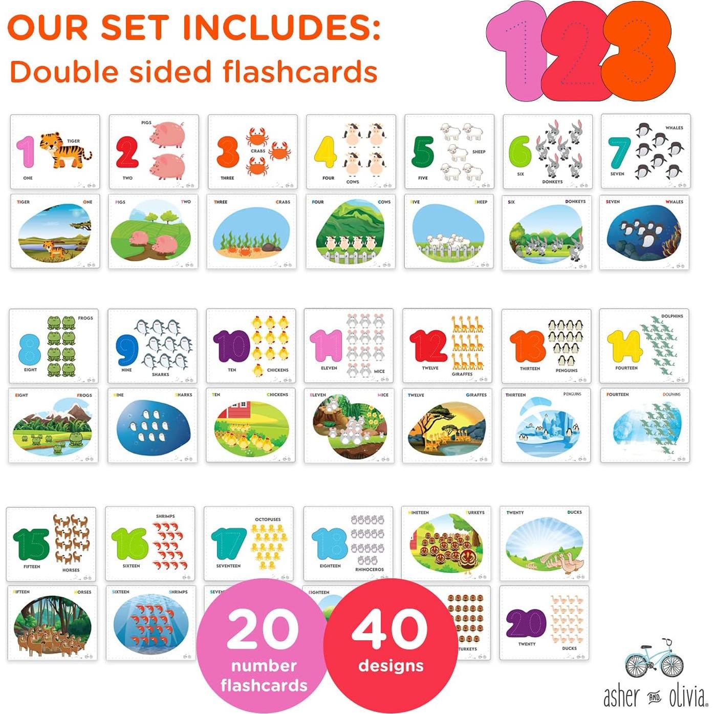 Conjunto Educativo de Rompecabezas y Tarjetas Asher & Olivia