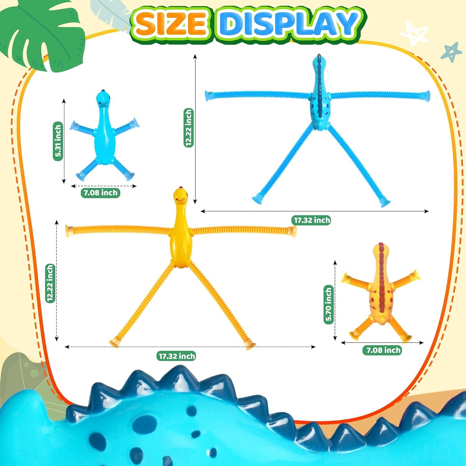 Juguetes Sensoriales de Dinosaurio 4 Pcs CHESLICR para Niños