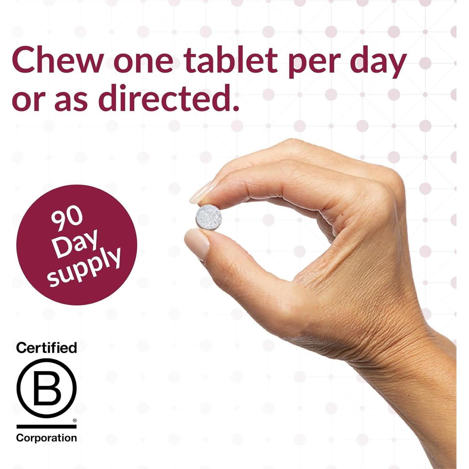 Suplemento de Hierro Masticable Ventaja Bariátrica 60 mg con Vitamina C - 90 Tabletas