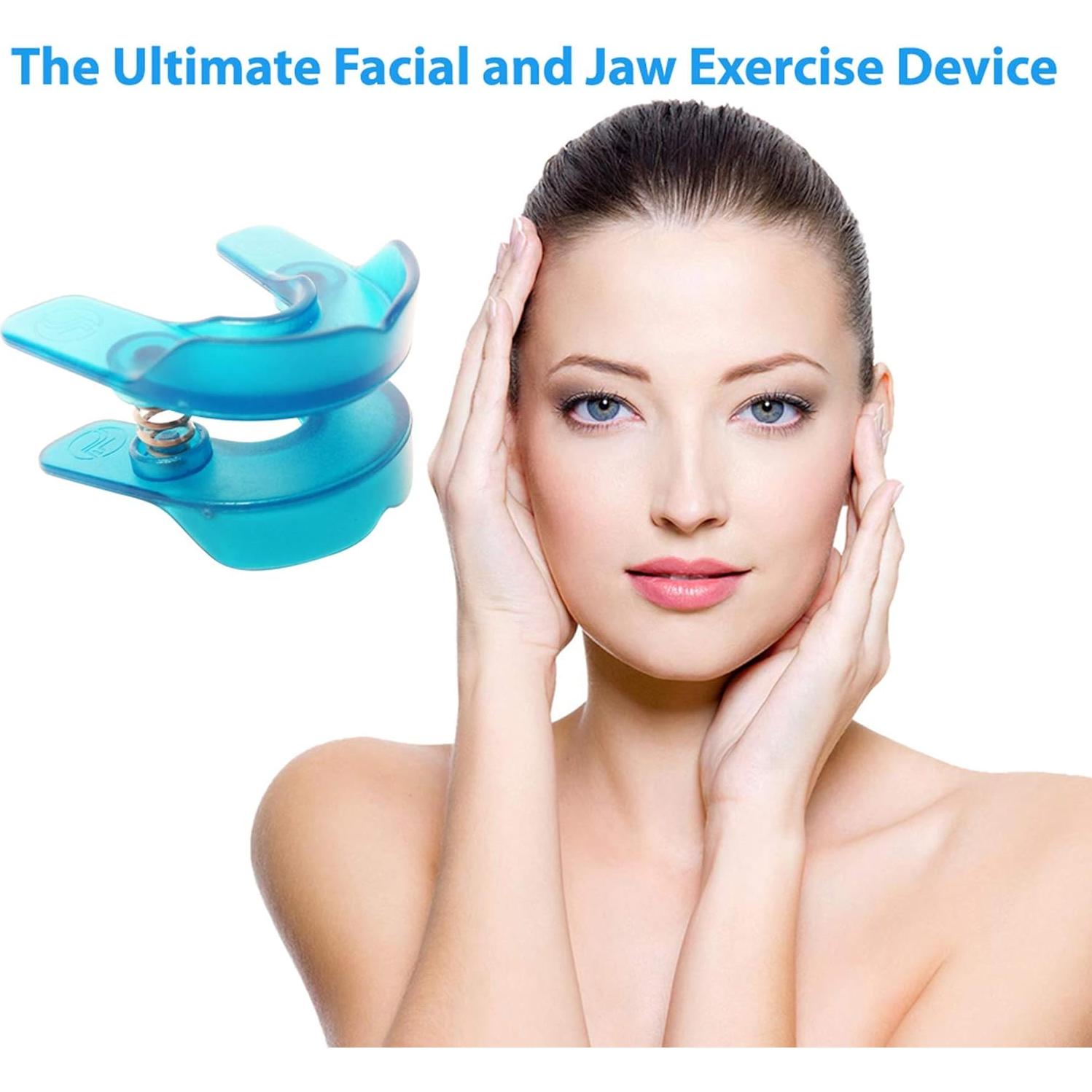 Ejercitador de Mandíbula JawFlex para Tonificar Facial - Azul