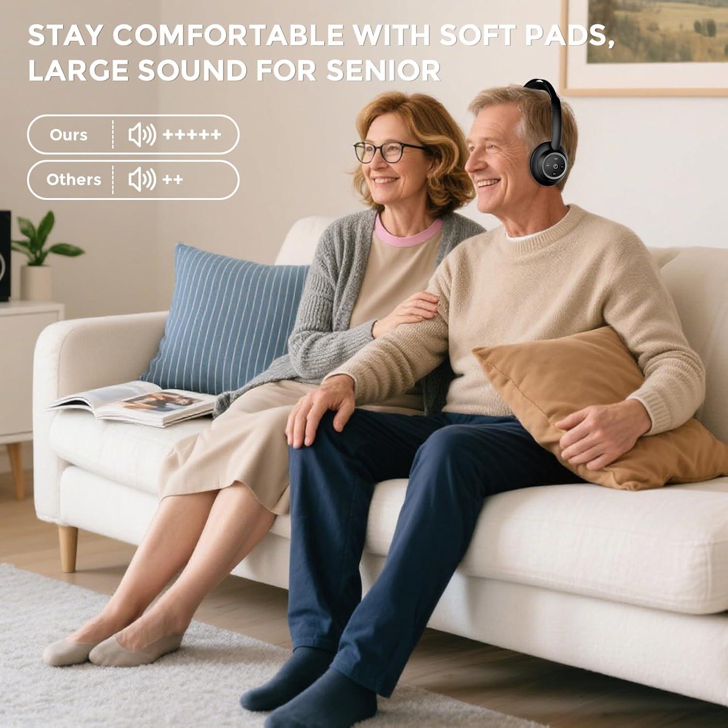 Auriculares Inalámbricos ROSIDA M98A para TV, Bluetooth 5.0, 20h Batería