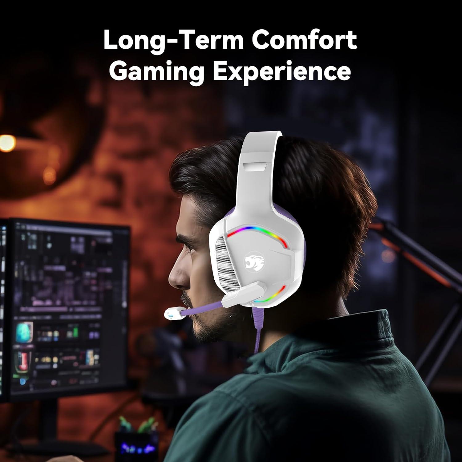 Auriculares Gaming IMYB A36 con Micrófono y RGB 1.98m