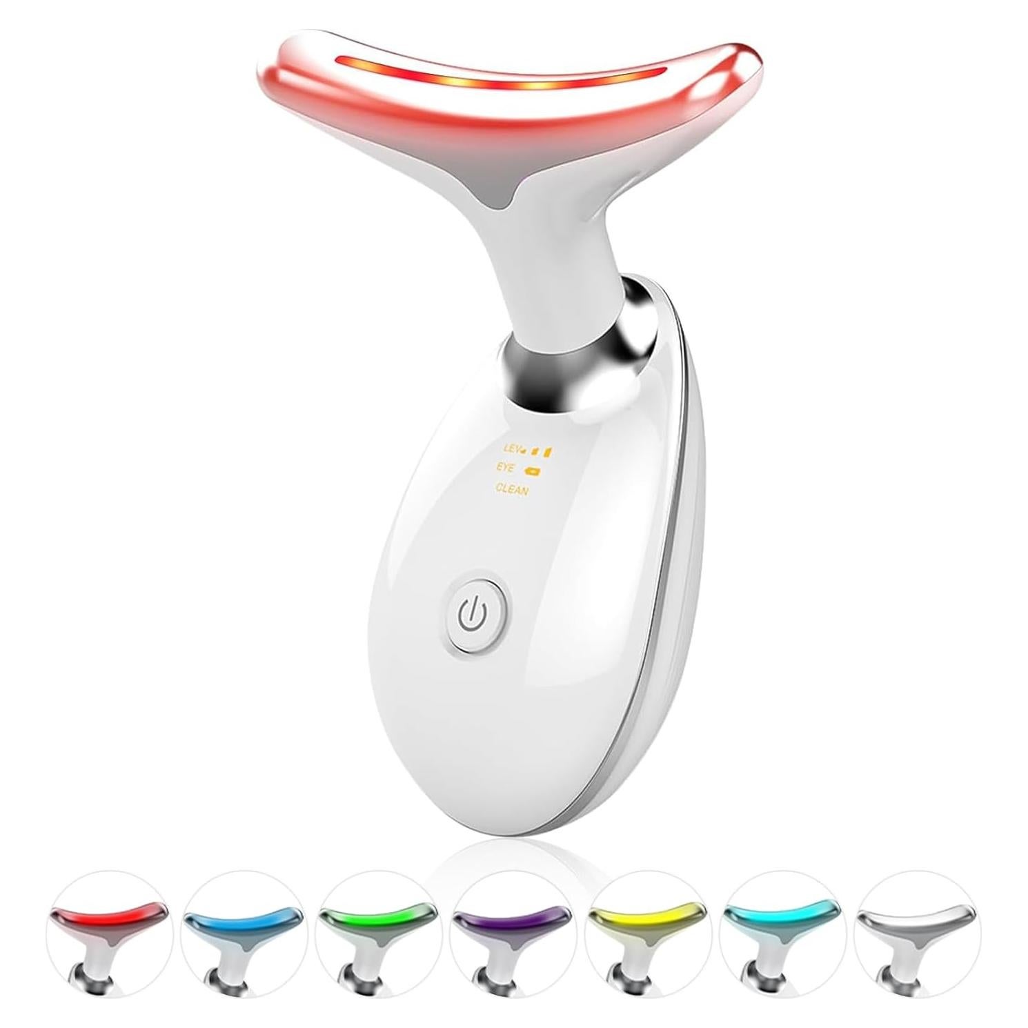 Masajeador Facial LED 7 Colores Li-Tek para Piel Radiante