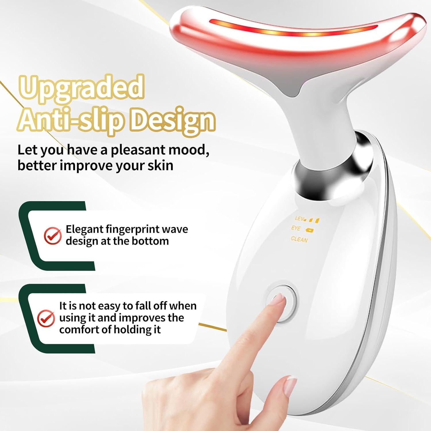 Masajeador Facial LED 7 Colores Li-Tek para Piel Radiante