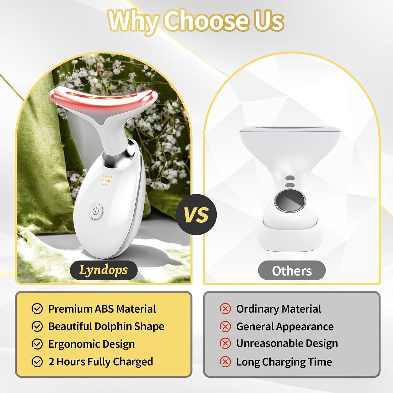 Masajeador Facial LED 7 Colores Li-Tek para Piel Radiante