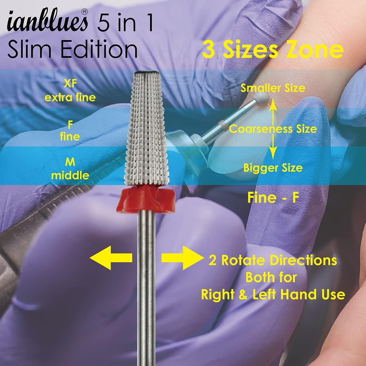 Taladro de Uñas Profesional Rongchen 5 en 1 Fino -F