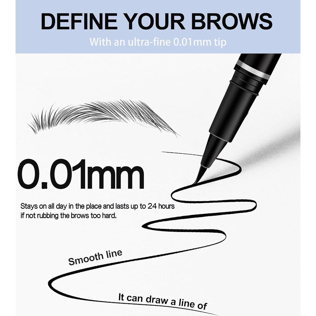 Lápiz de Cejas Easilydays 5 Colores Resistente al Agua