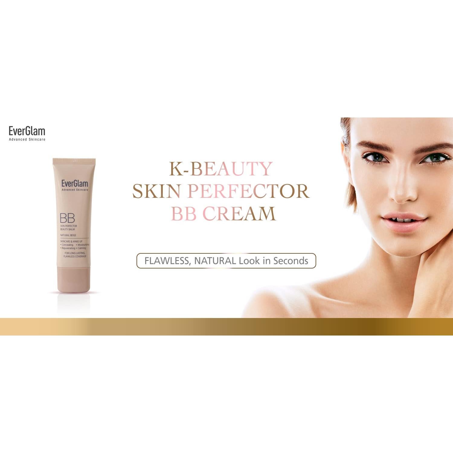 Crema BB Coreana Glamcos Ligera Media 68g - Hidratante y Controladora de Aceite