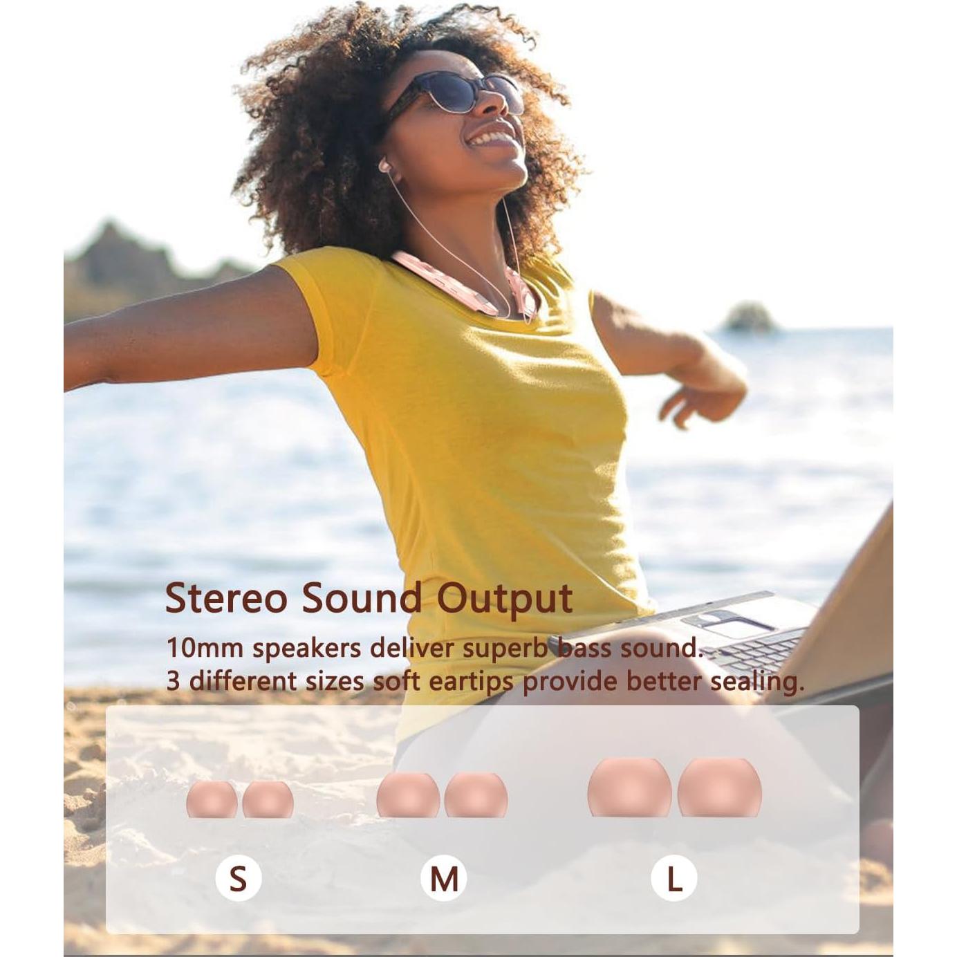 Auriculares Bluetooth Finpola BBH919 Retráctiles IPX5 16H