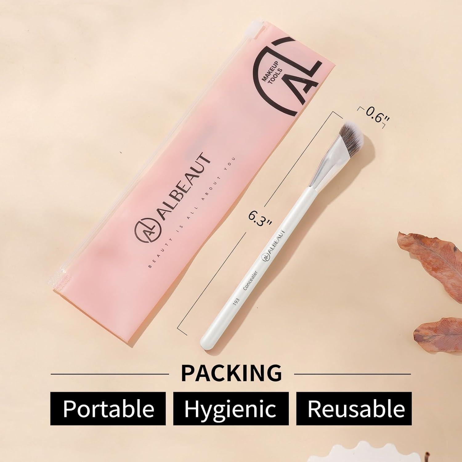 Brocha de Maquillaje Angulada ALBEAUT 193 para Corrector