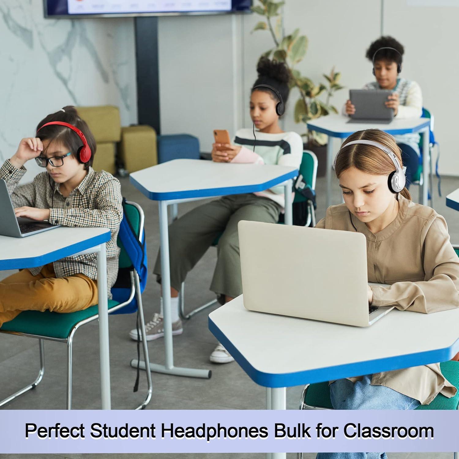 Auriculares Yunsailing 30 Piezas Ajustables para Estudiantes