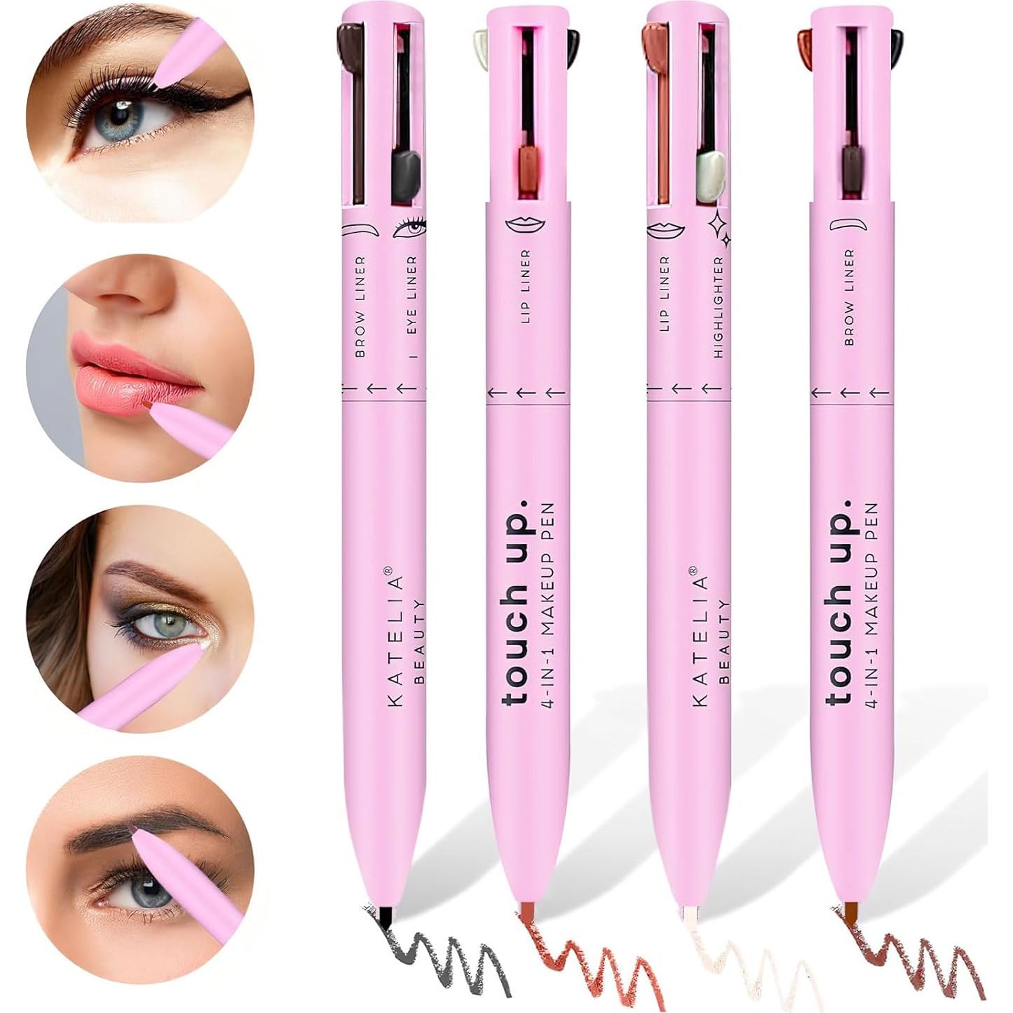 Bolígrafo de Maquillaje 4 en 1 Ylapagne Portátil Impermeable