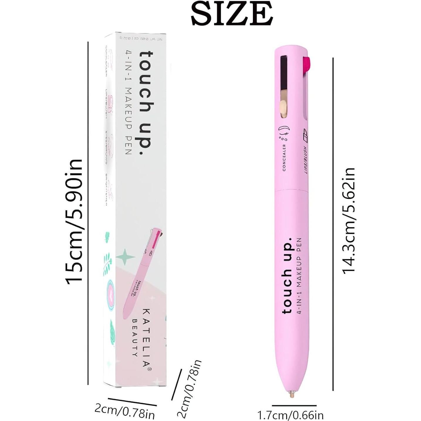 Bolígrafo de Maquillaje 4 en 1 Ylapagne Portátil Impermeable