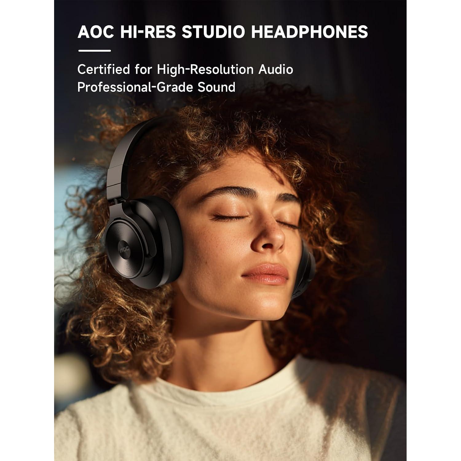 Auriculares AOC ACW3211 Bluetooth DJ 72h Alta Resolución Negro