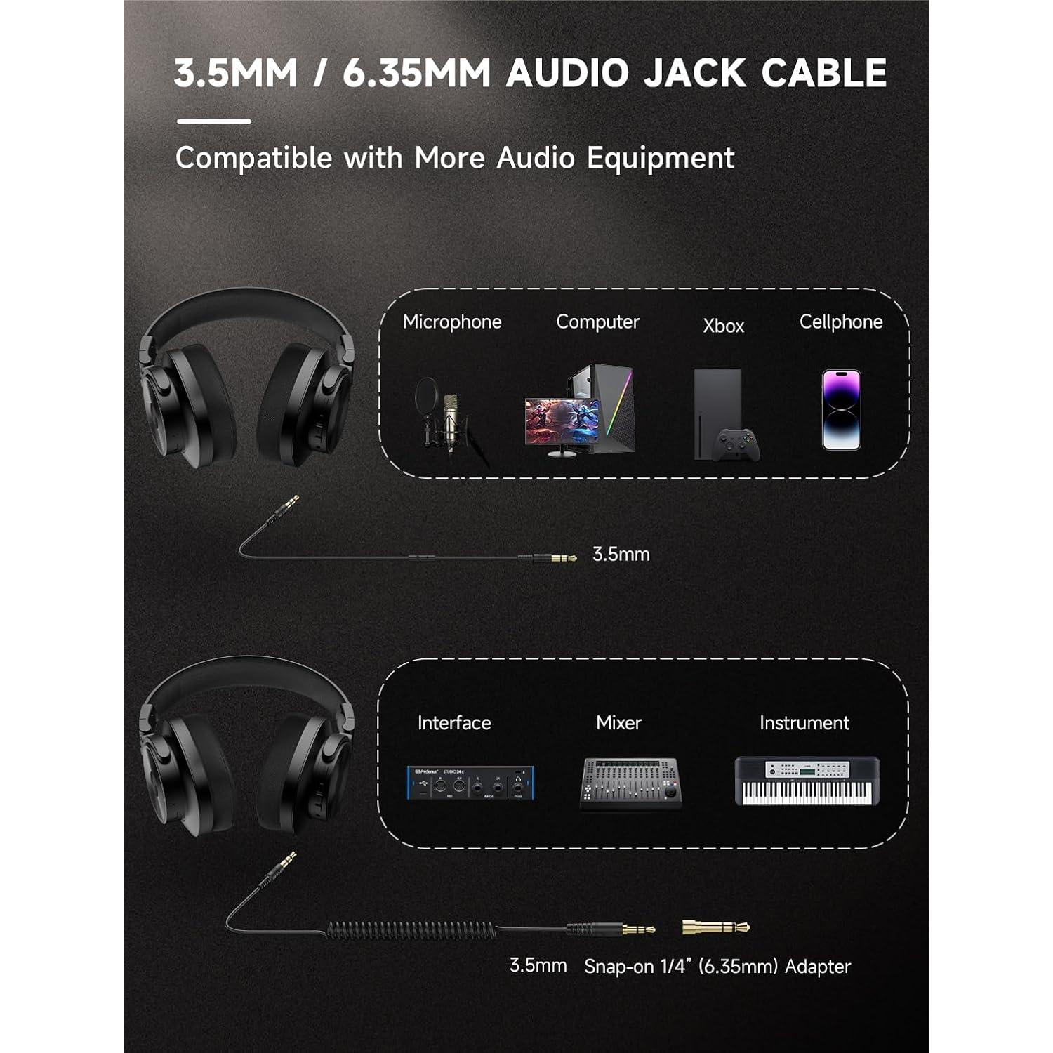 Auriculares AOC ACW3211 Bluetooth DJ 72h Alta Resolución Negro