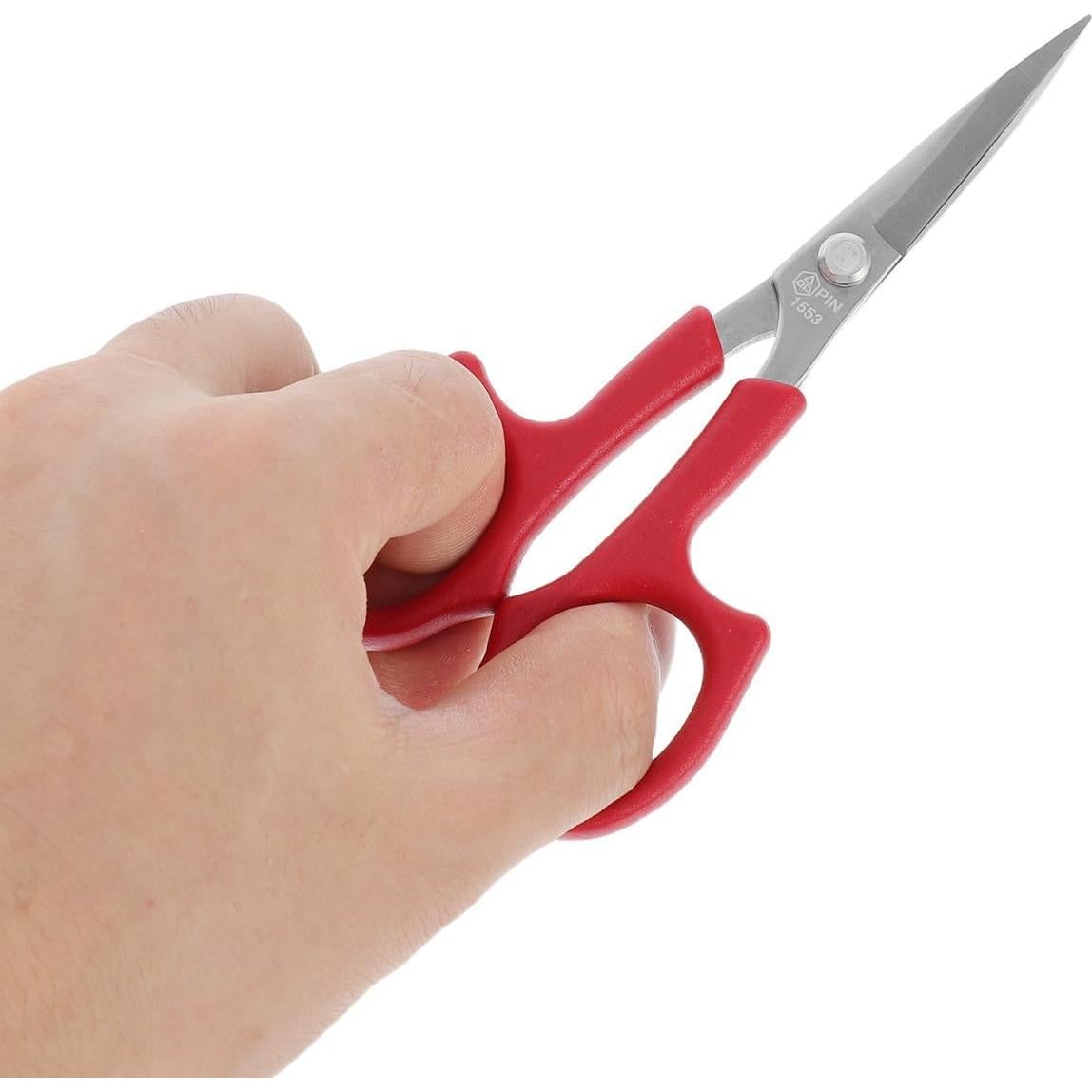 Tijeras de Acero Inoxidable Lurrose para Cejas y Barba 13cm