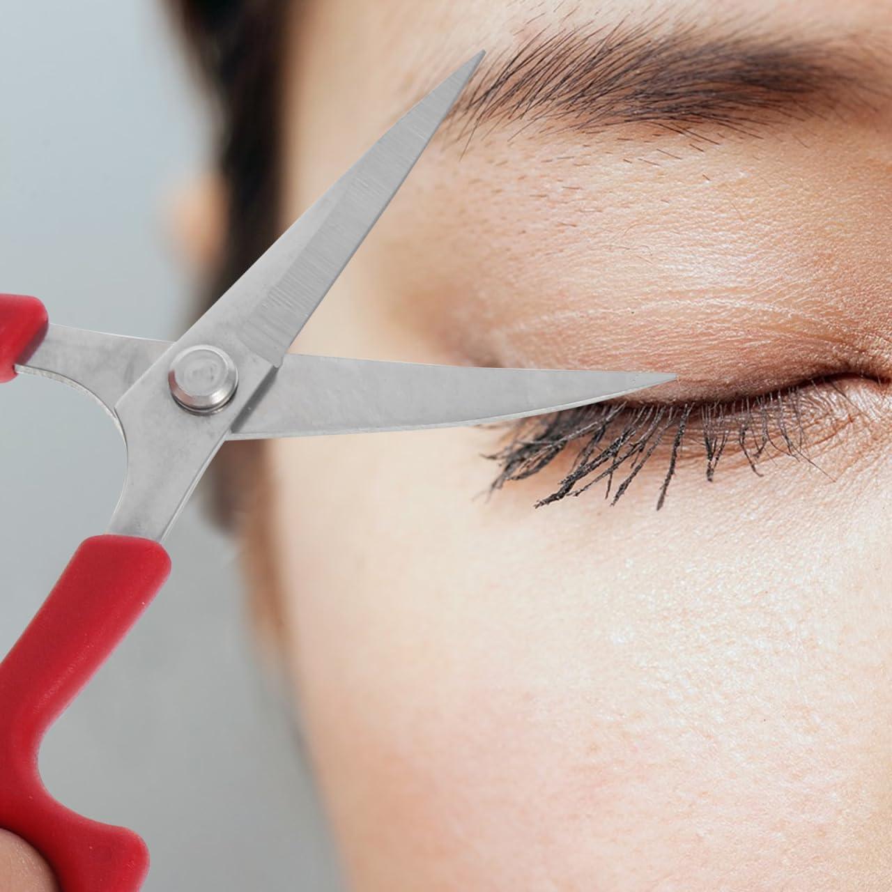 Tijeras de Acero Inoxidable Lurrose para Cejas y Barba 13cm