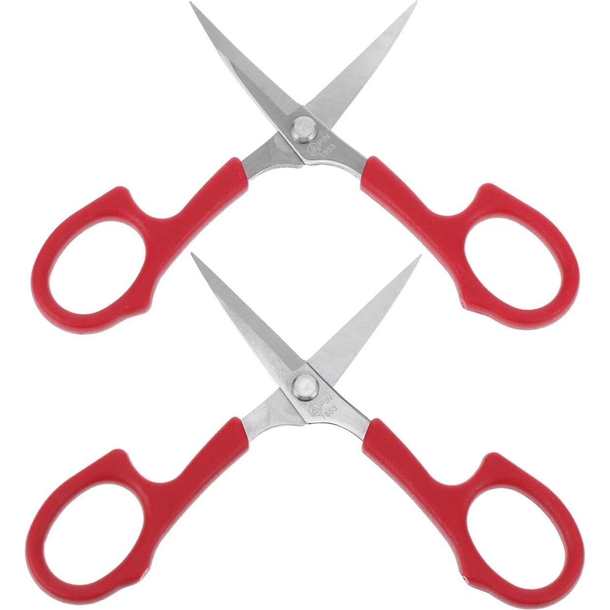 Tijeras de Acero Inoxidable Lurrose para Cejas y Barba 13cm