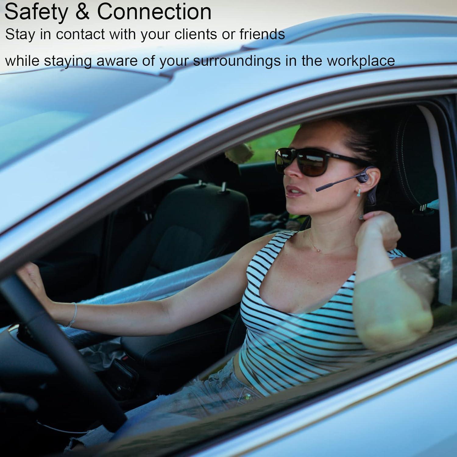 Auriculares Inalámbricos Conducción Ósea SuperQ4 Bluetooth Negro