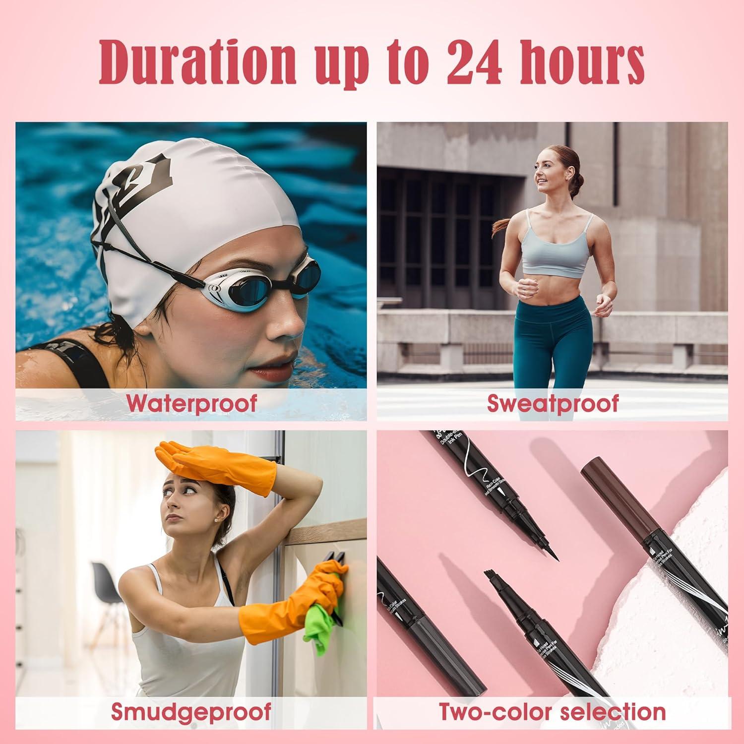 Lápiz de Cejas Microblading DEFSAP 2-en-1 Marrón Claro