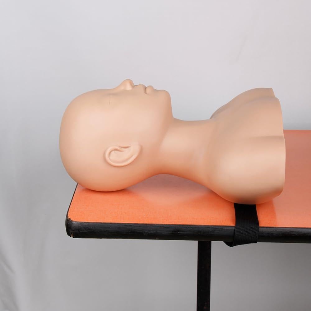 Cabeza de Maniquí de Maquillaje Newshair Silicona 36.8 cm