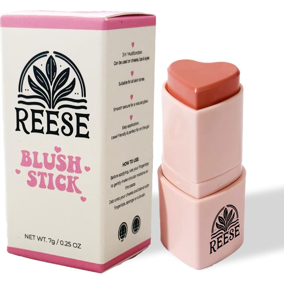 Barra de Rubor Multifuncional Reese - Durazno Dulce 3 en 1