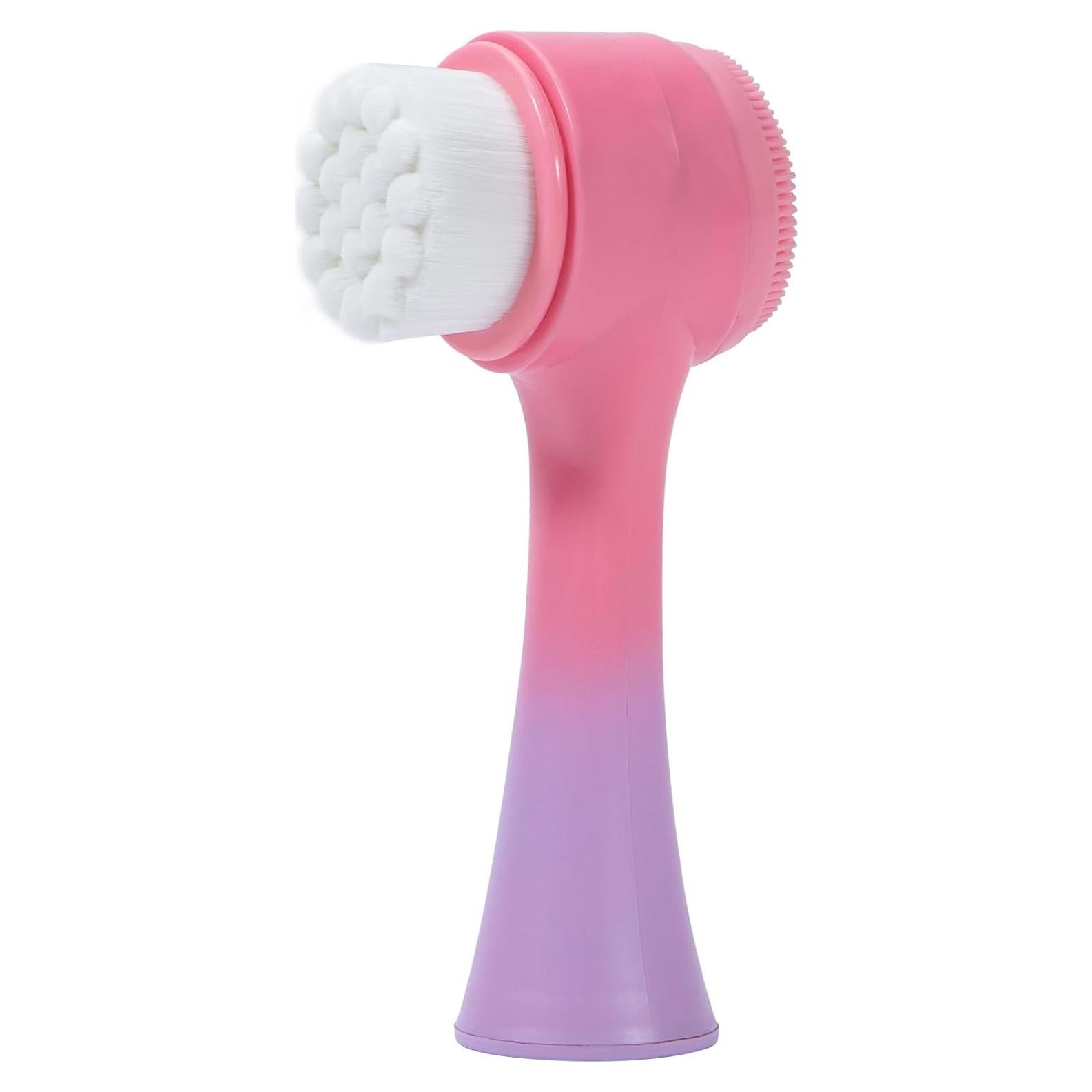 Cepillo Facial Beomeen 2 en 1 Silicona Rosa Gradiente