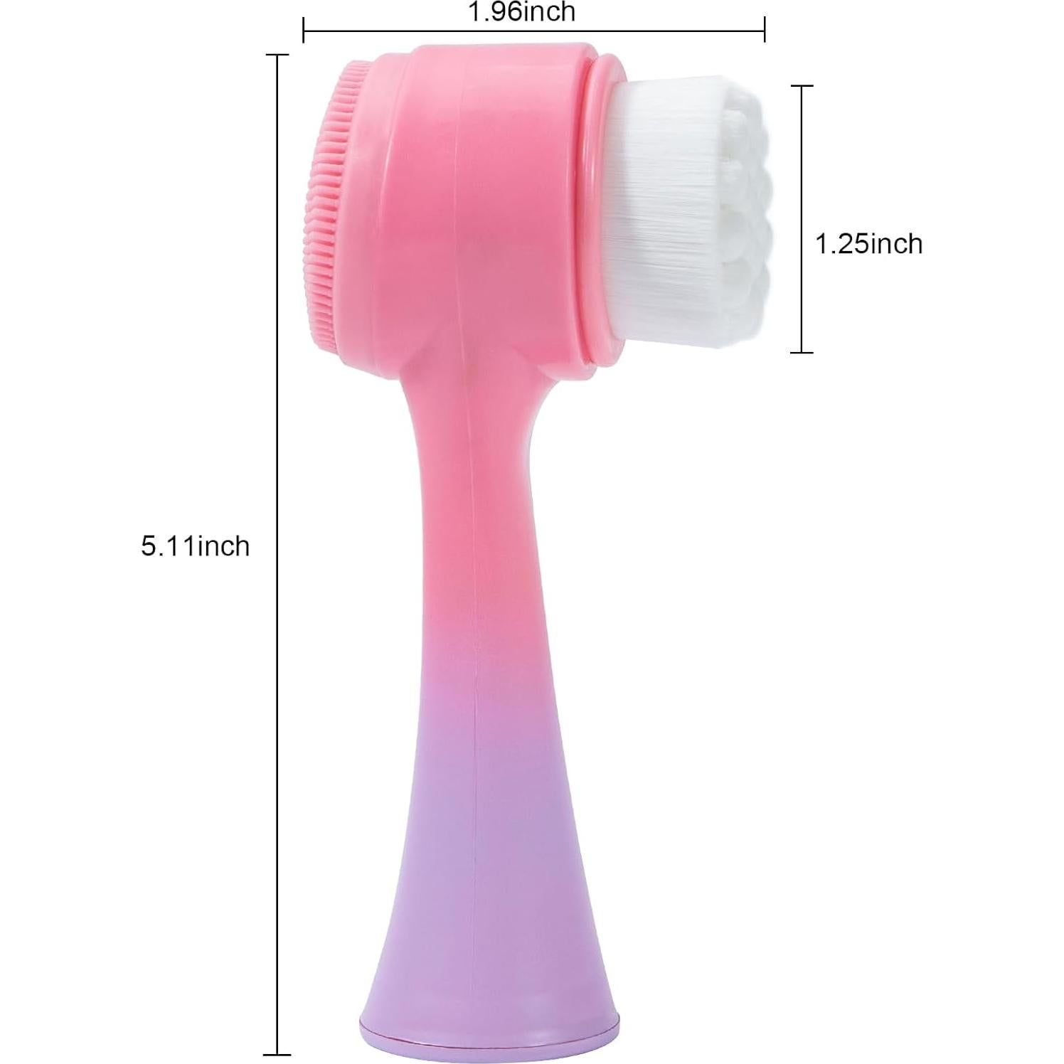 Cepillo Facial Beomeen 2 en 1 Silicona Rosa Gradiente
