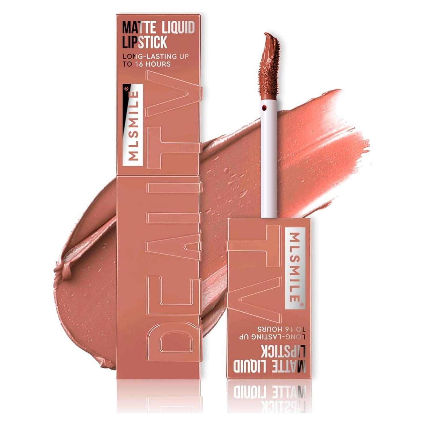 Lápiz Labial Líquido Mate QIUFSSE 02 Naranja Larga Duración