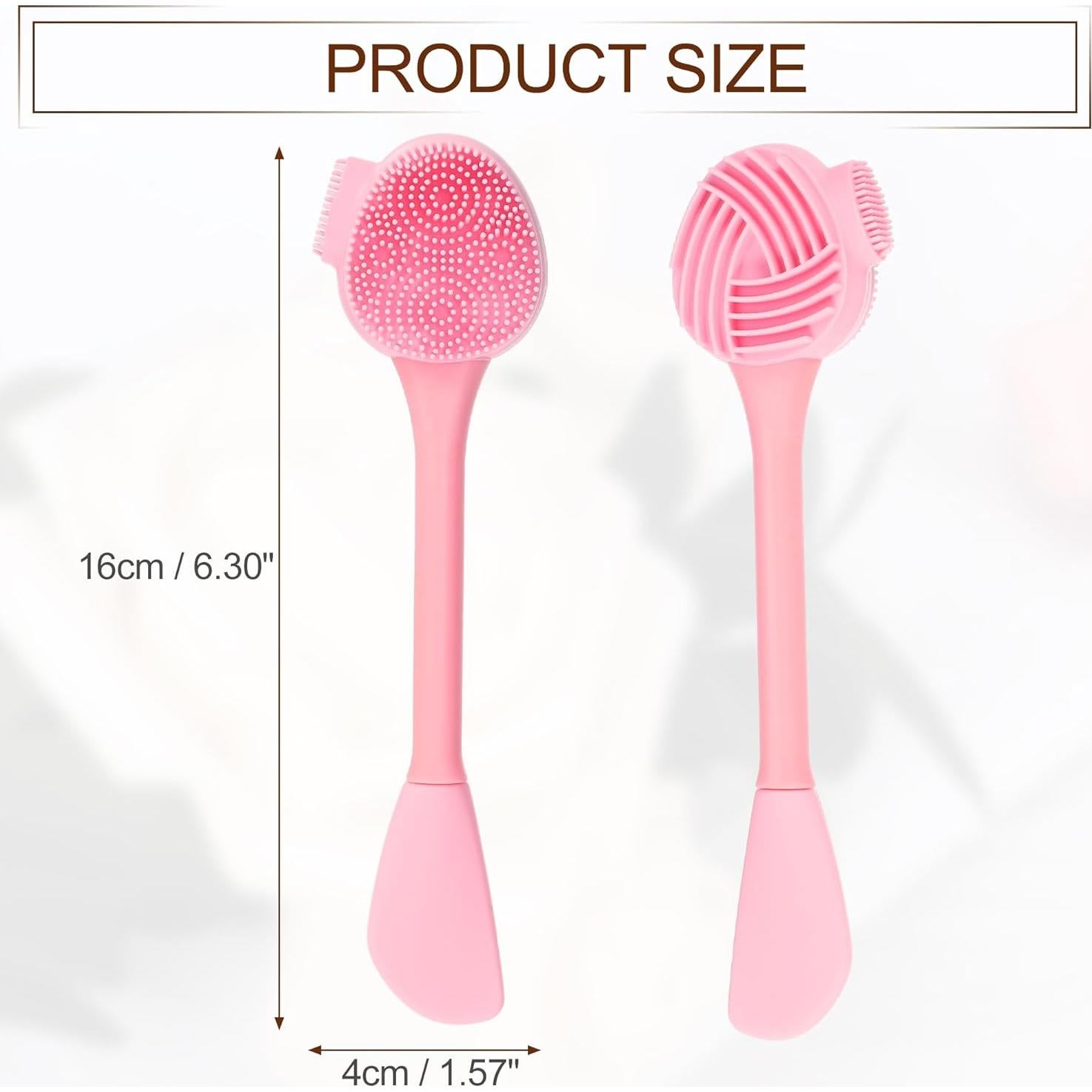 Cepillo Facial Silicona VOCOSTE Rosa Exfoliante 16x4 cm