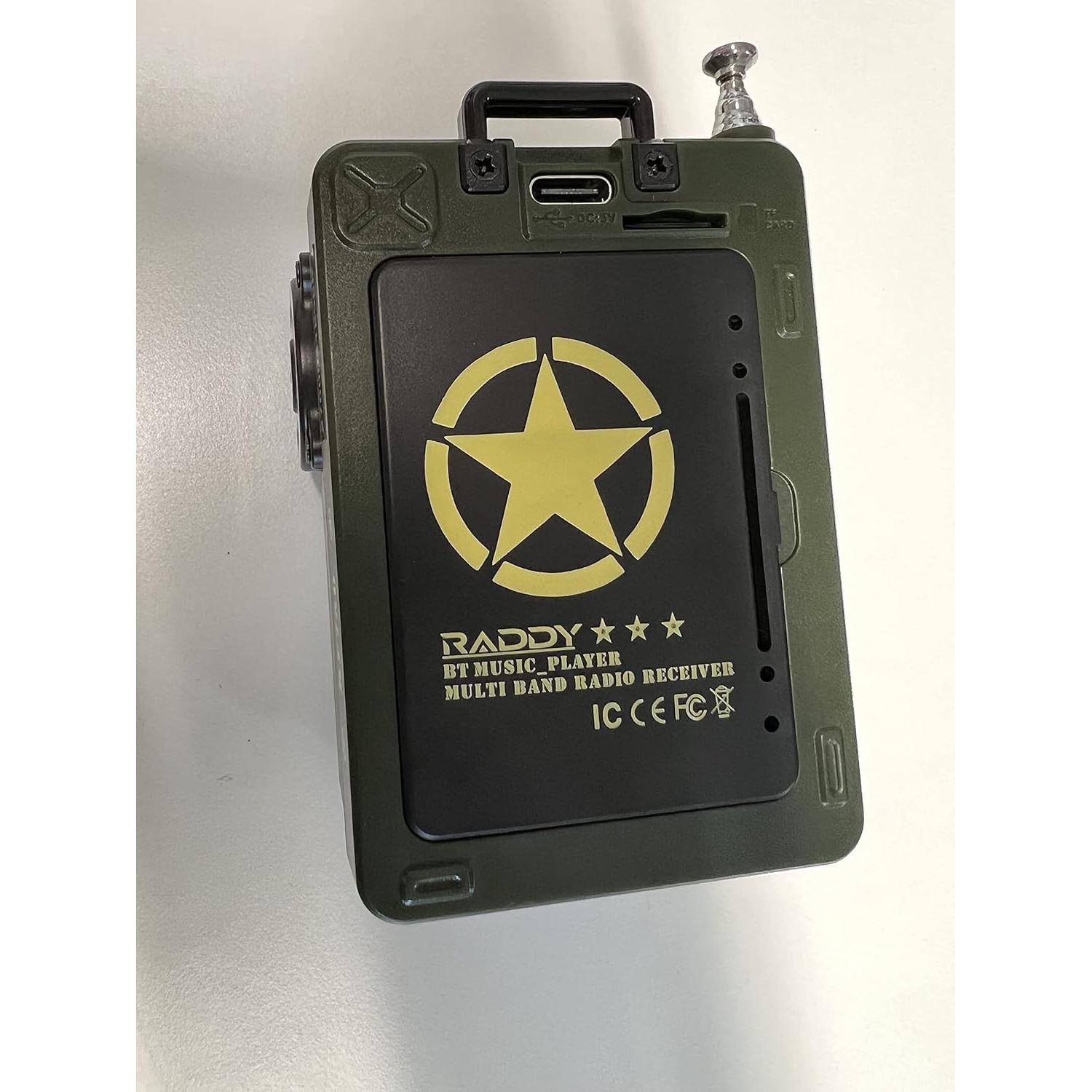 Radio Portátil Raddy RF750 AM/FM/SW/WB con Alertas NOAA