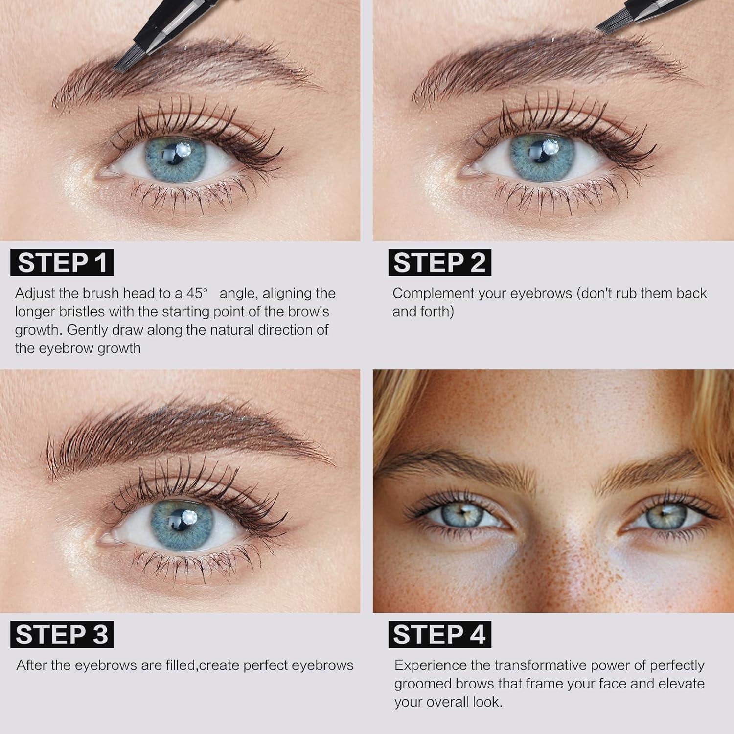 Lápiz de Cejas UCANBE Marrón Ceniza Impermeable 12,7 cm