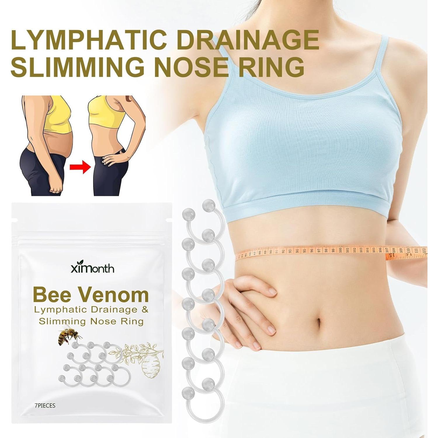 Kit 14 Pcs Anillos Nasales de Veneno de Abeja - Drenaje Linfático