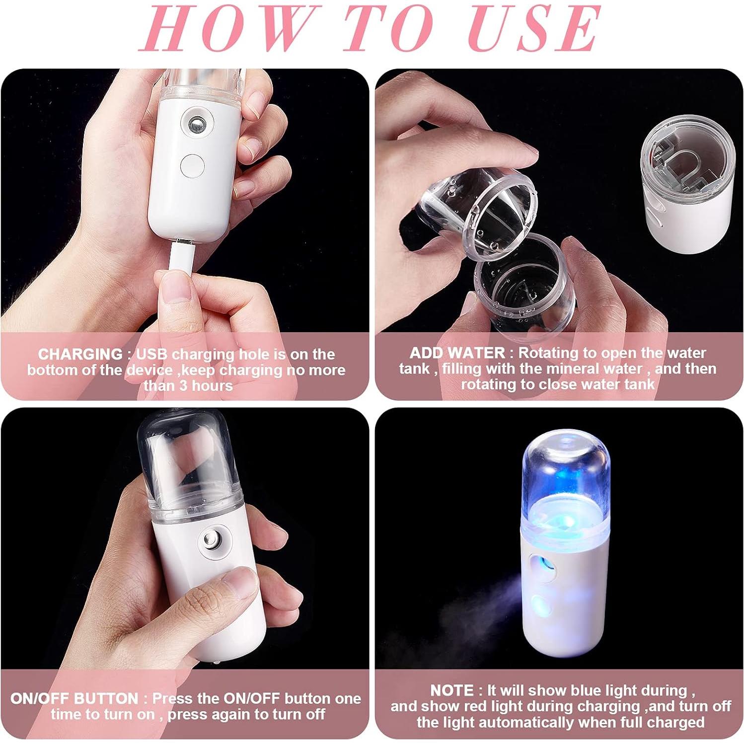 Nebulizador Facial Honoson 30 ml Mini Humidificador USB