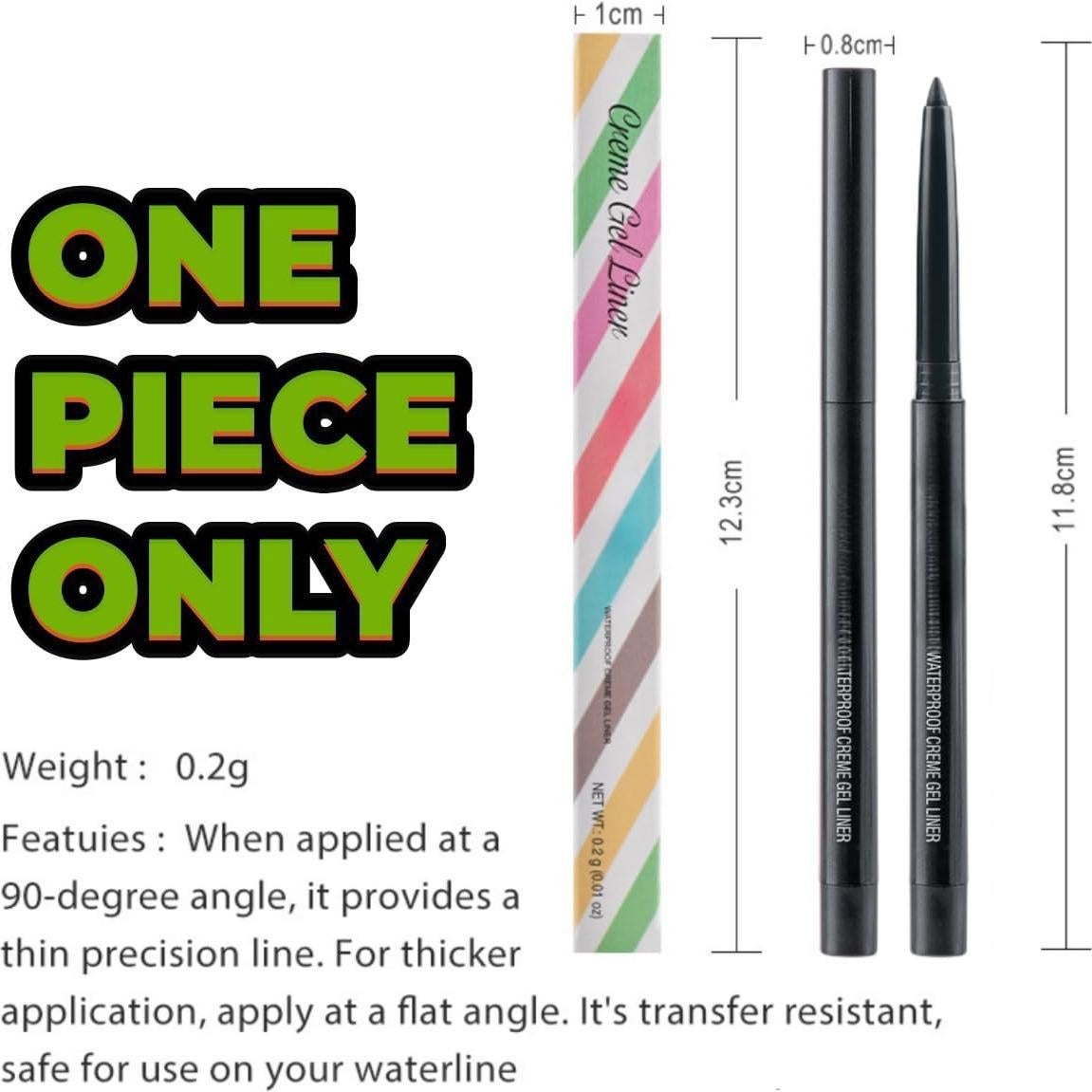 Lápiz de Eyeliner Retráctil ONarisae Verde 2 Pcs A Prueba de Manchas